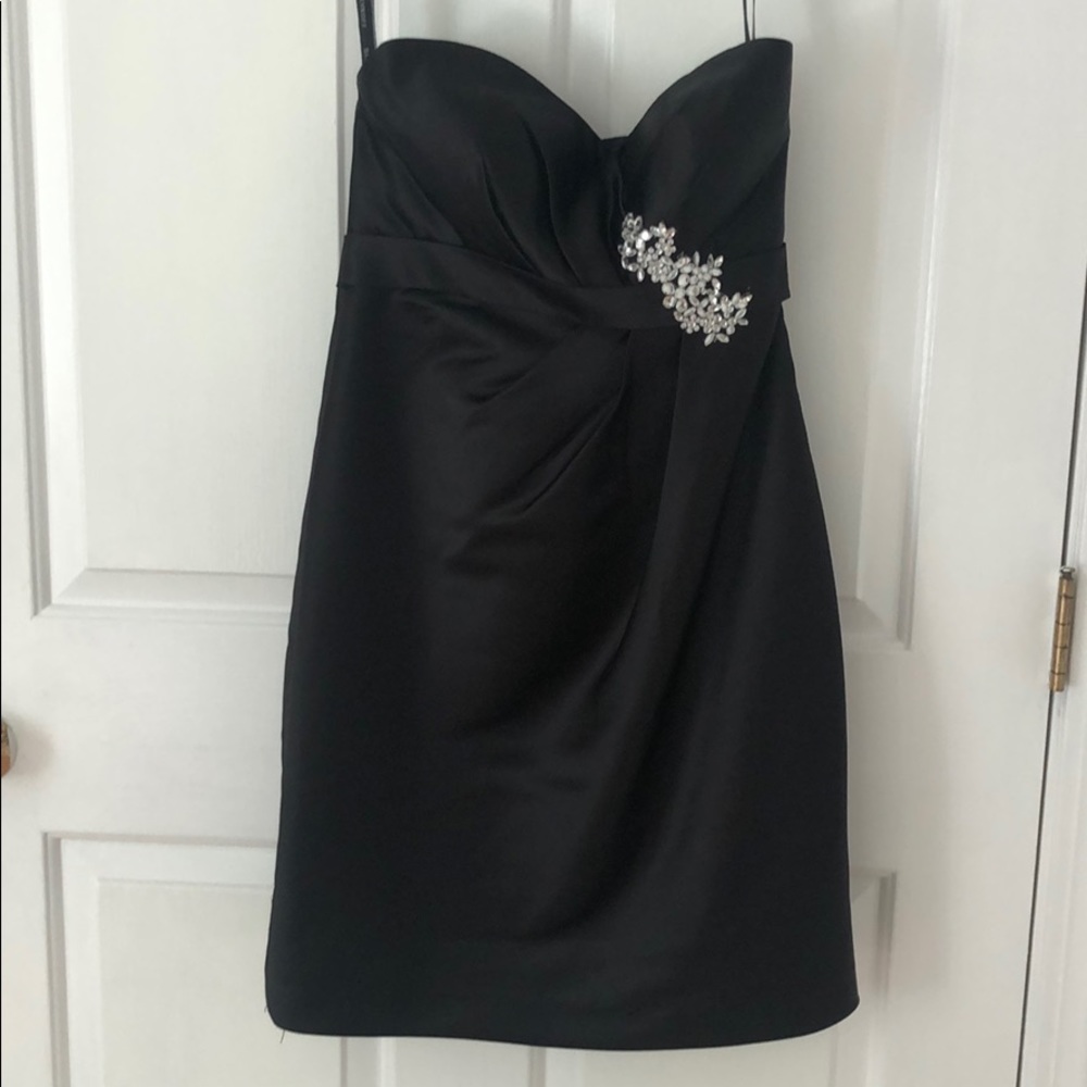 Bill Levkoff cocktail dress. Black